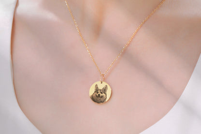 Custom Pet Face Necklace