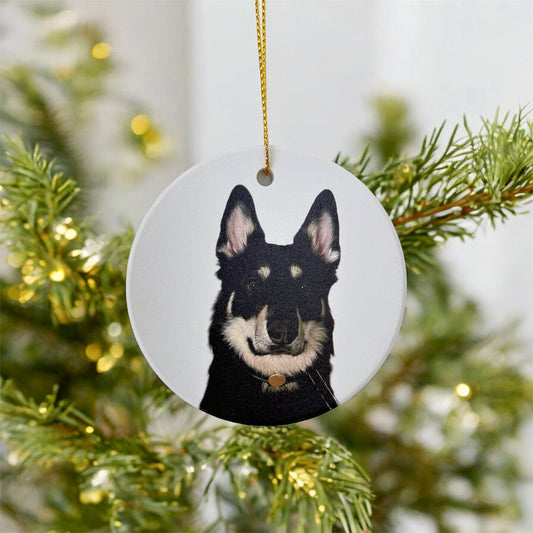 Custom Ceramic Pet Photo Ornament