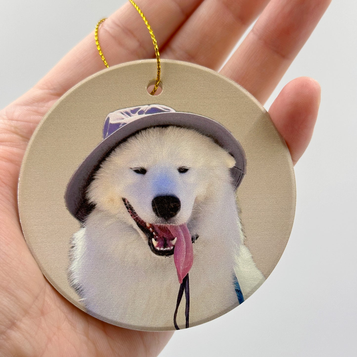 Custom Ceramic Pet Photo Ornament